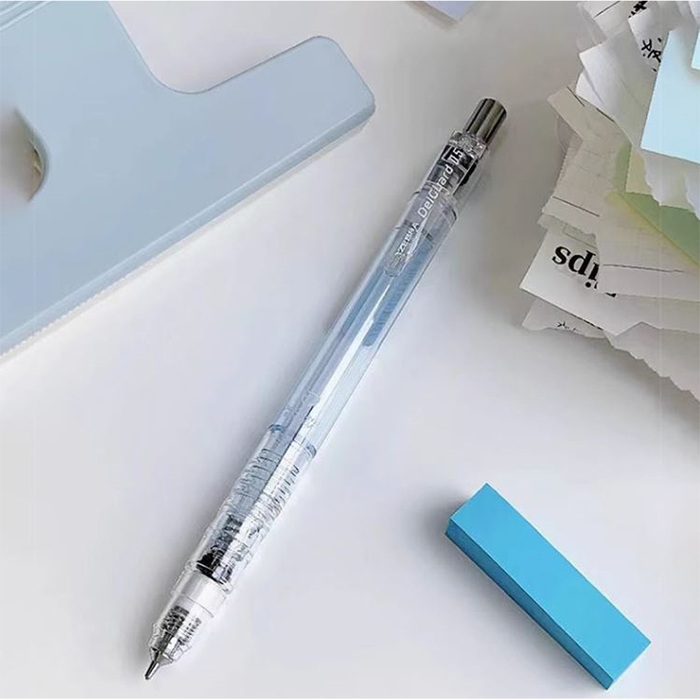 【龍品文創】ZEBRA斑馬MAZ84A-SM 不易斷鉛筆-煙燻-藍桿-1支, , large
