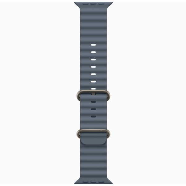 Apple Watch Ultra 3 LTE 49mm 原色鈦金屬錶殼搭錨藍色海洋錶帶 M/L (2025) _ 台灣公司貨 ＋ 專用 (錶貼 & 錶套), , large