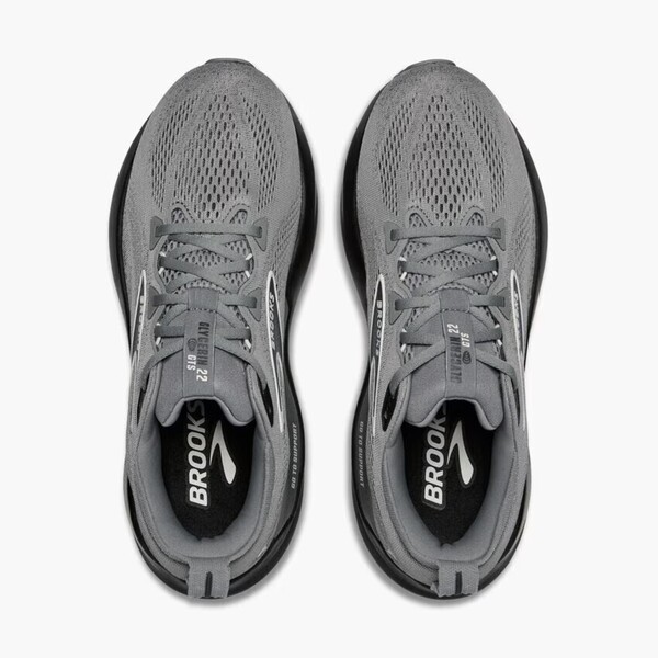 Brooks Glycerin Gts 22 男 慢跑鞋 超寬楦 彈力 支撐 緩震 灰 黑 [1104464E078], , large