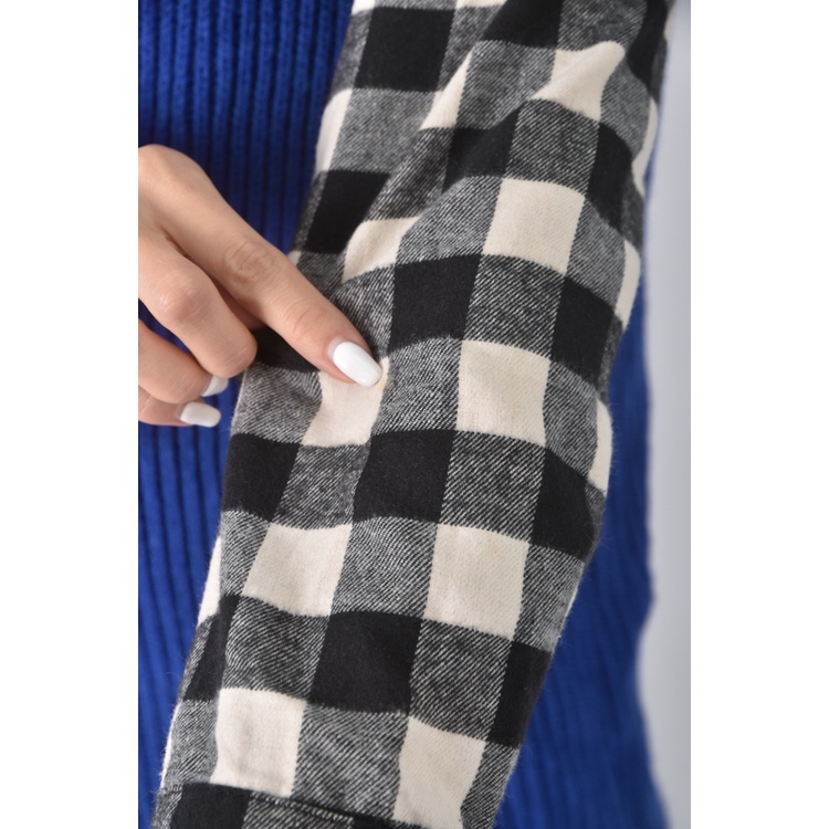 (S) 【德馨私服】xinyuanfushi質感兩件式藍色長袖上衣二手衣, , large