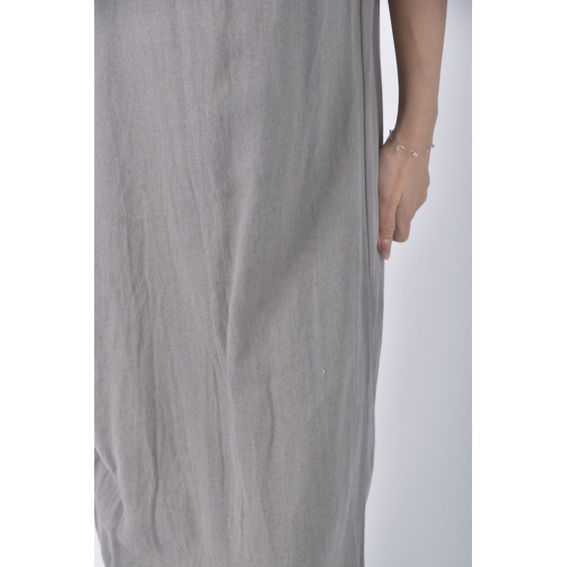 (M) zara質感無袖灰色洋裝二手衣, , large