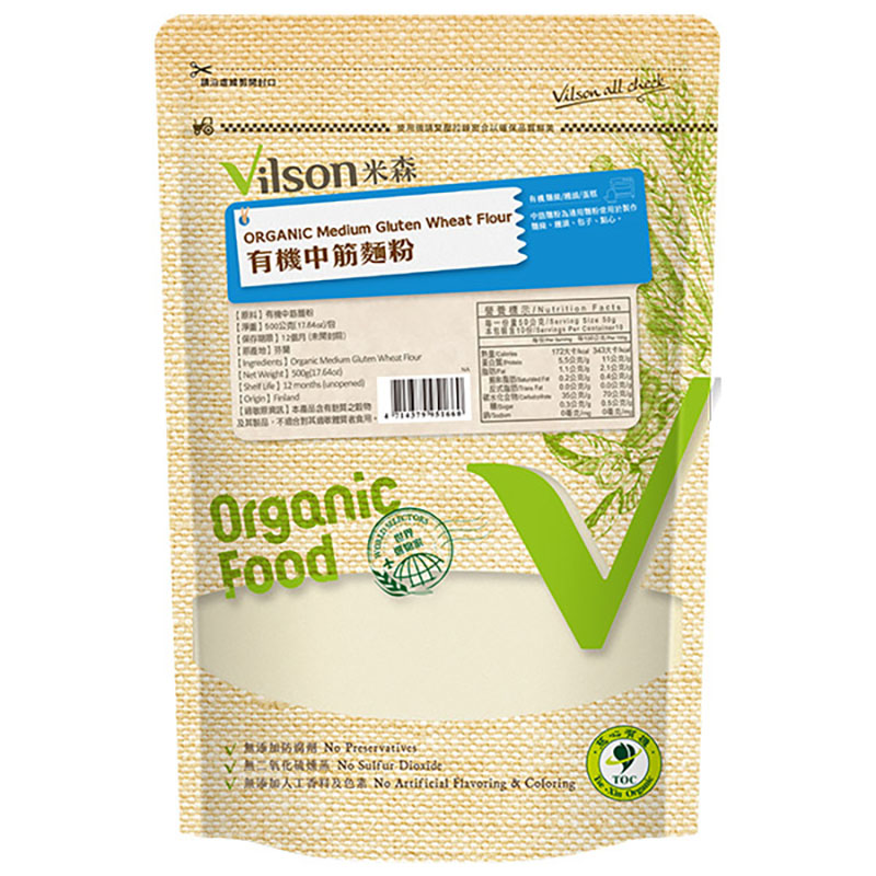 【米森 vilson】Organic Medium Gluten Wheat Flour, , large