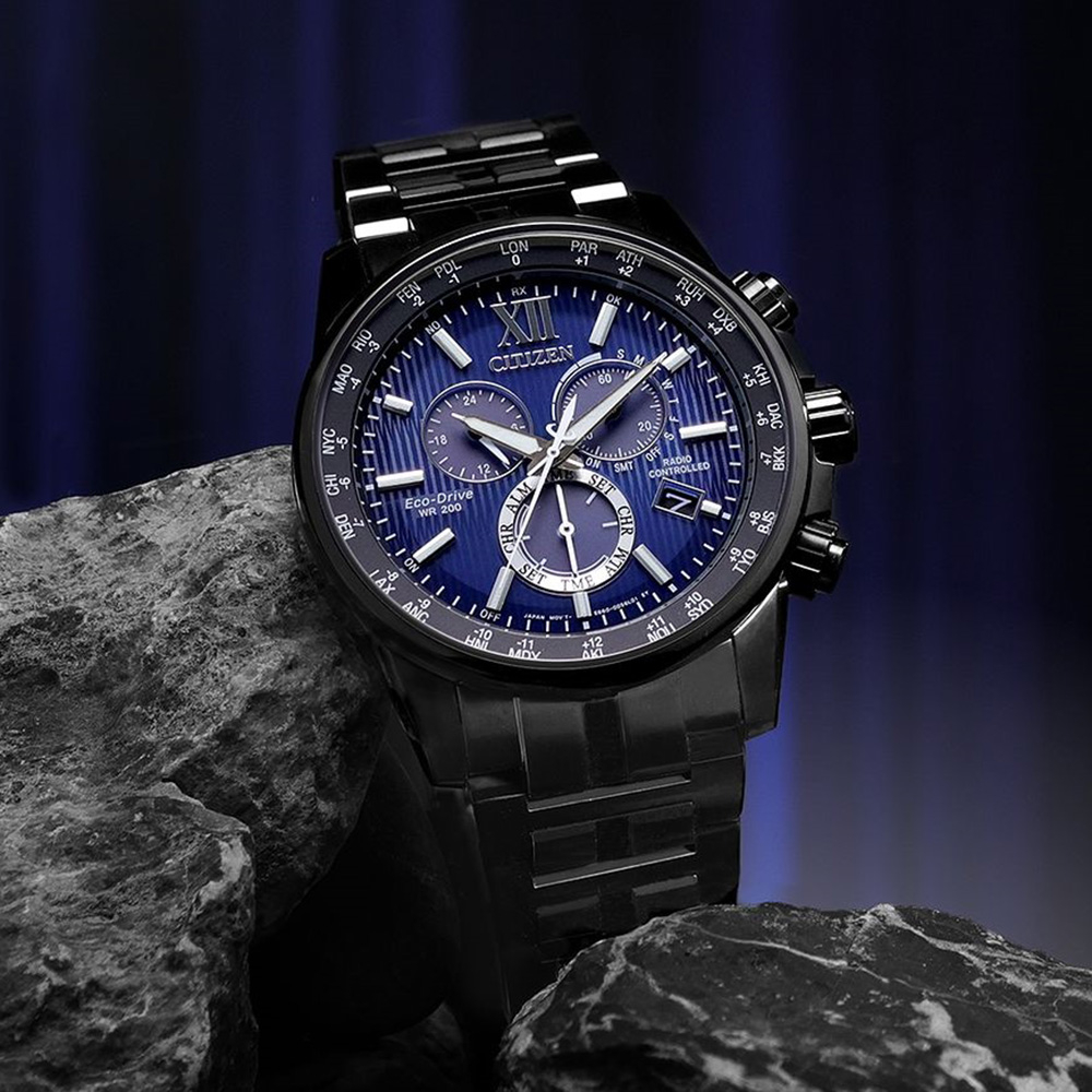 CITIZEN 星辰 韋禮安廣告款 亞洲限定 光動能全球電波計時手錶 CB5885-85L, , large