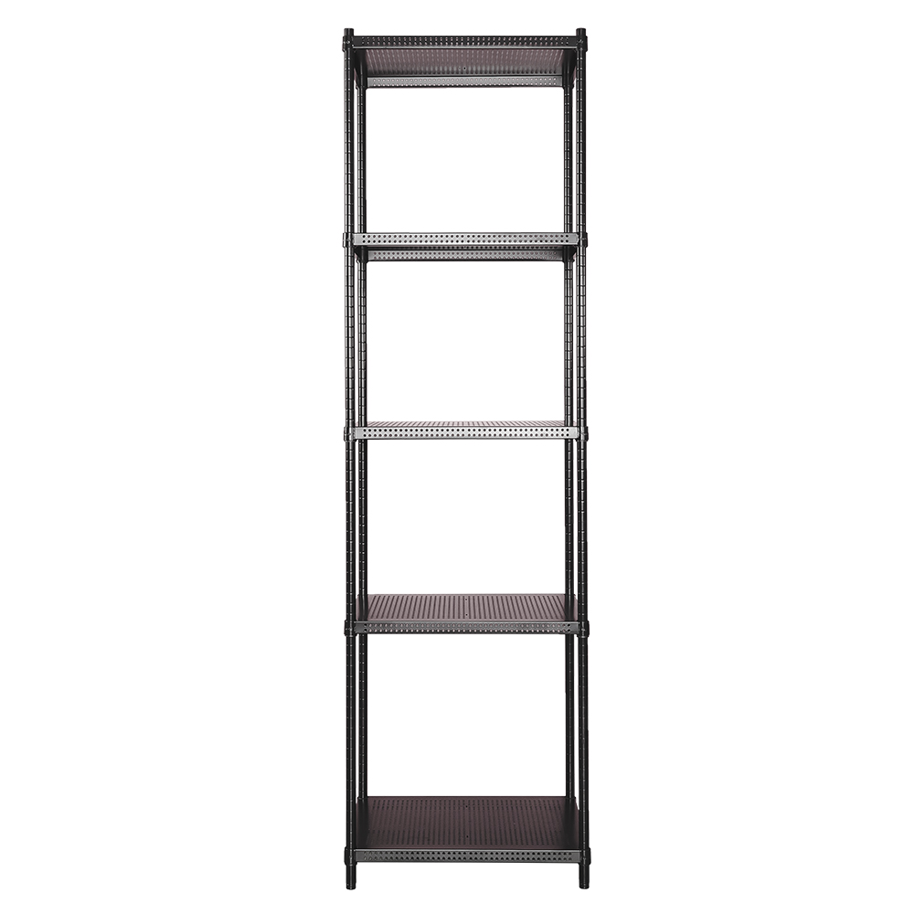 【Y HOUSE】60x45x210cm perforated plate five-layer rack perforated plate rack iron rack - black paint