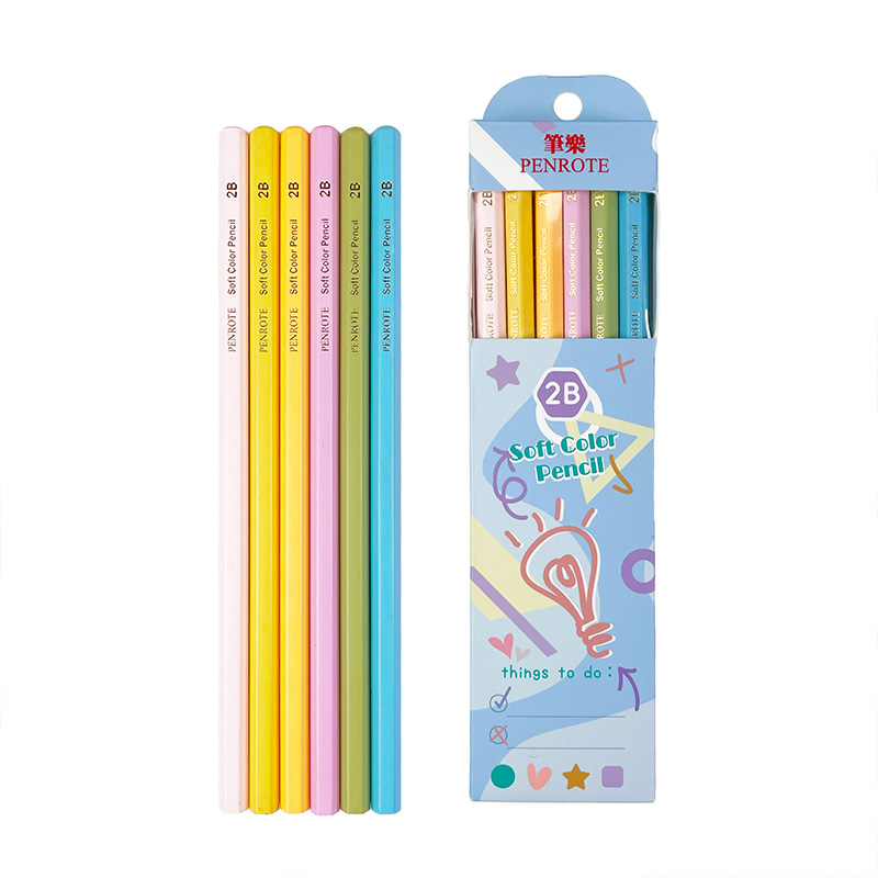 Soft Color Hexagonal 2B Pencil, , large