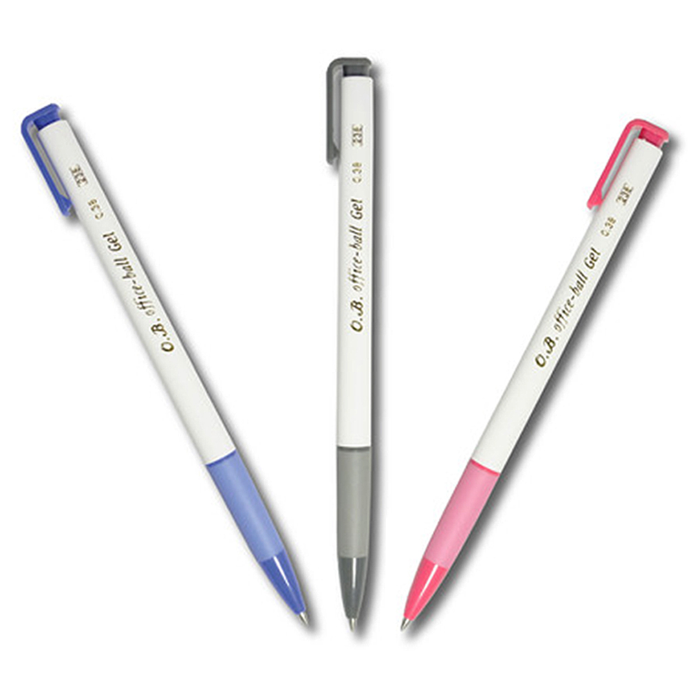 【O.B.】Gel-ball 自動中性筆 0.38mm 50支 /盒 OB-238 - 多款可選, , large