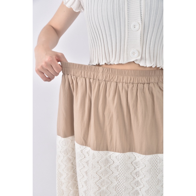 (S) sheson拼色杏色長裙二手衣, , large