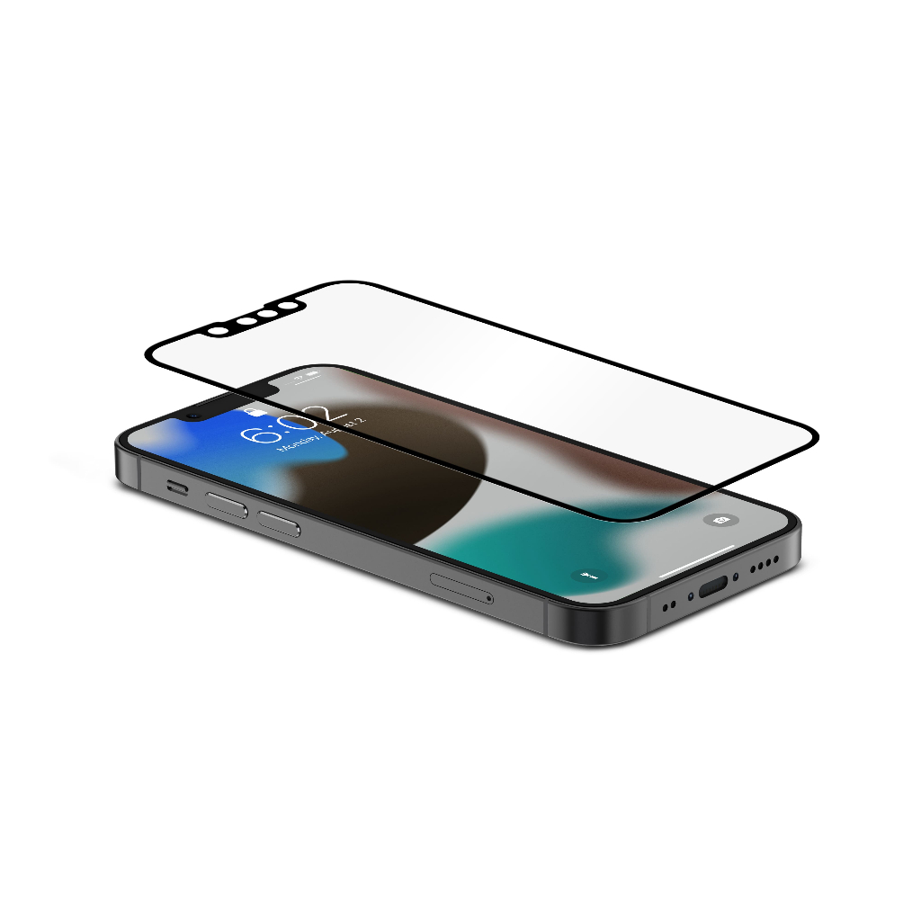 Moshi iVisor AG 防眩光螢幕保護貼 黑 (透明/霧面防眩光) for iPhone 13 mini, , large