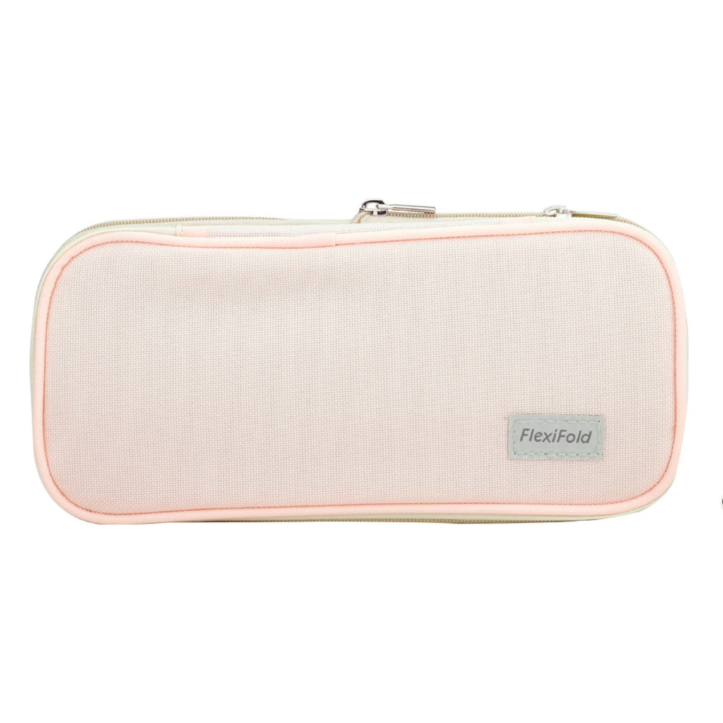 力大牌ABEL 擴充式隨行筆帶收納袋(08702)  灰藍/粉藕粉藕, , large