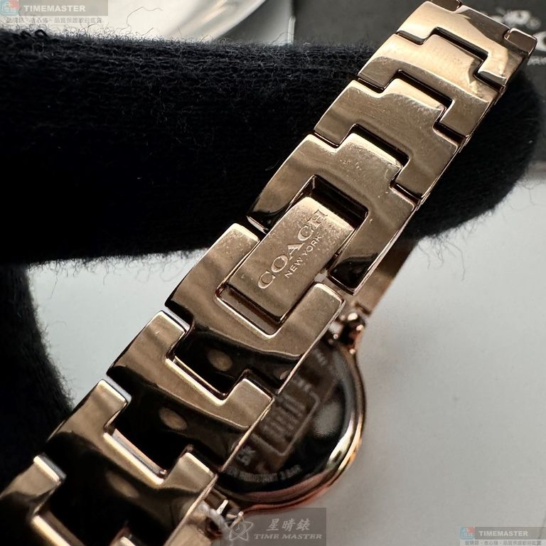 [星晴錶業]COACH手錶,26mm,CH00235銀白色錶面玫瑰金錶殼玫瑰金色精鋼錶帶款, , large
