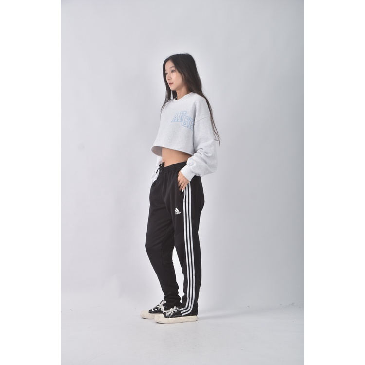 (S) adidas高腰運動黑色長褲二手衣, , large
