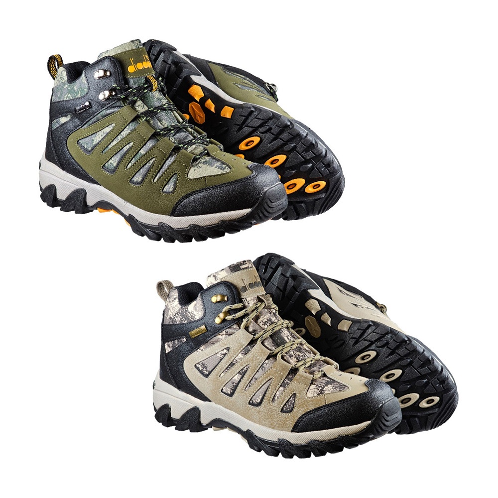 DIADORA迪亞多那 抗水機能越野鞋 男運動鞋 男鞋 登山鞋 防水 寬楦 足弓支撐 緩衝 吸震 耐磨 止滑 軍綠 卡其