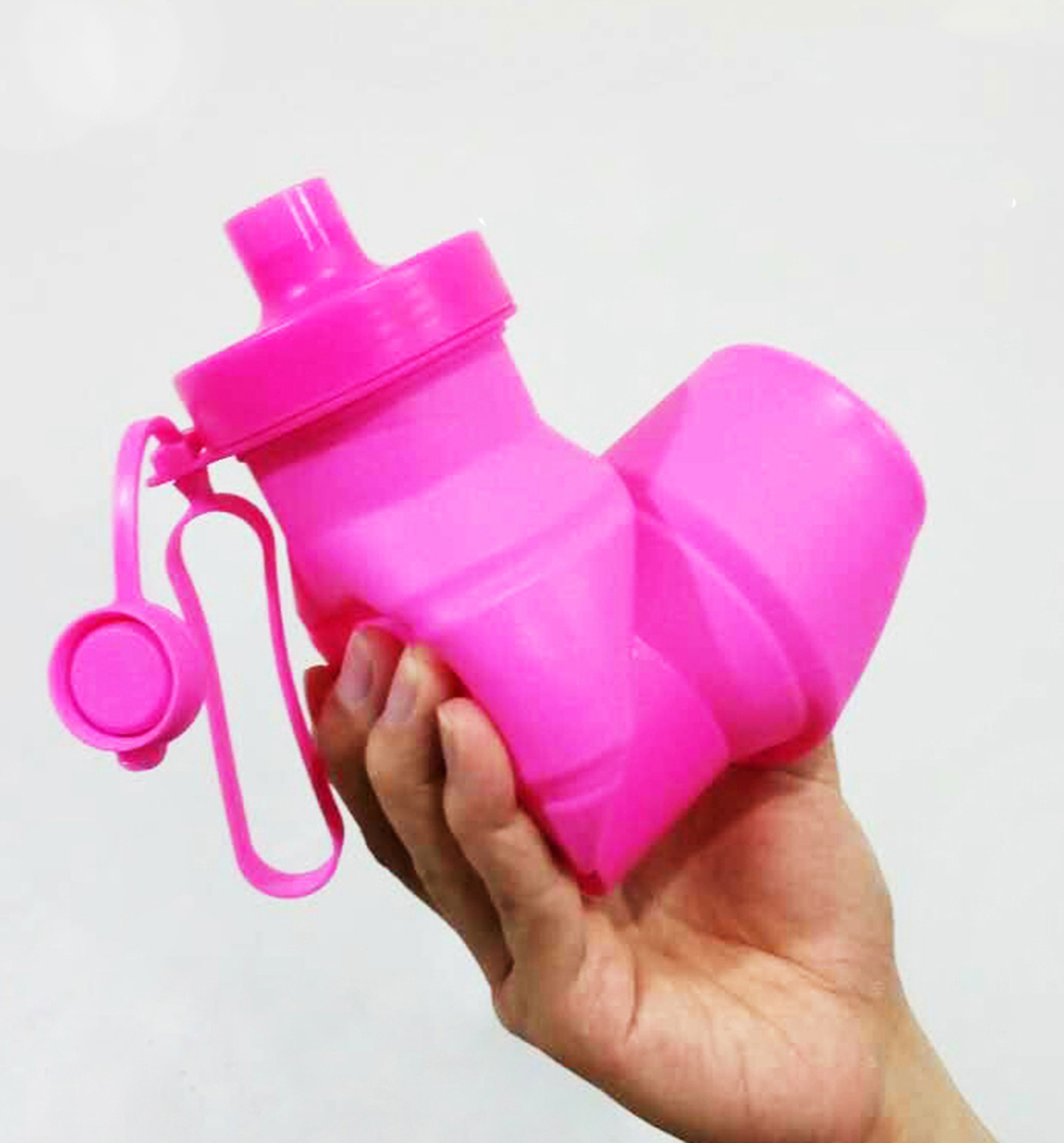 GS MALL 矽膠運動伸縮水壺 創意水壺 伸縮水壺 折疊水壺 矽膠水壺 運動水壺 登山水壺 水壺 水瓶, , large