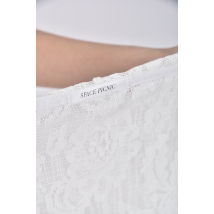 (F) space picnic質感連帽白色外套二手衣, , large