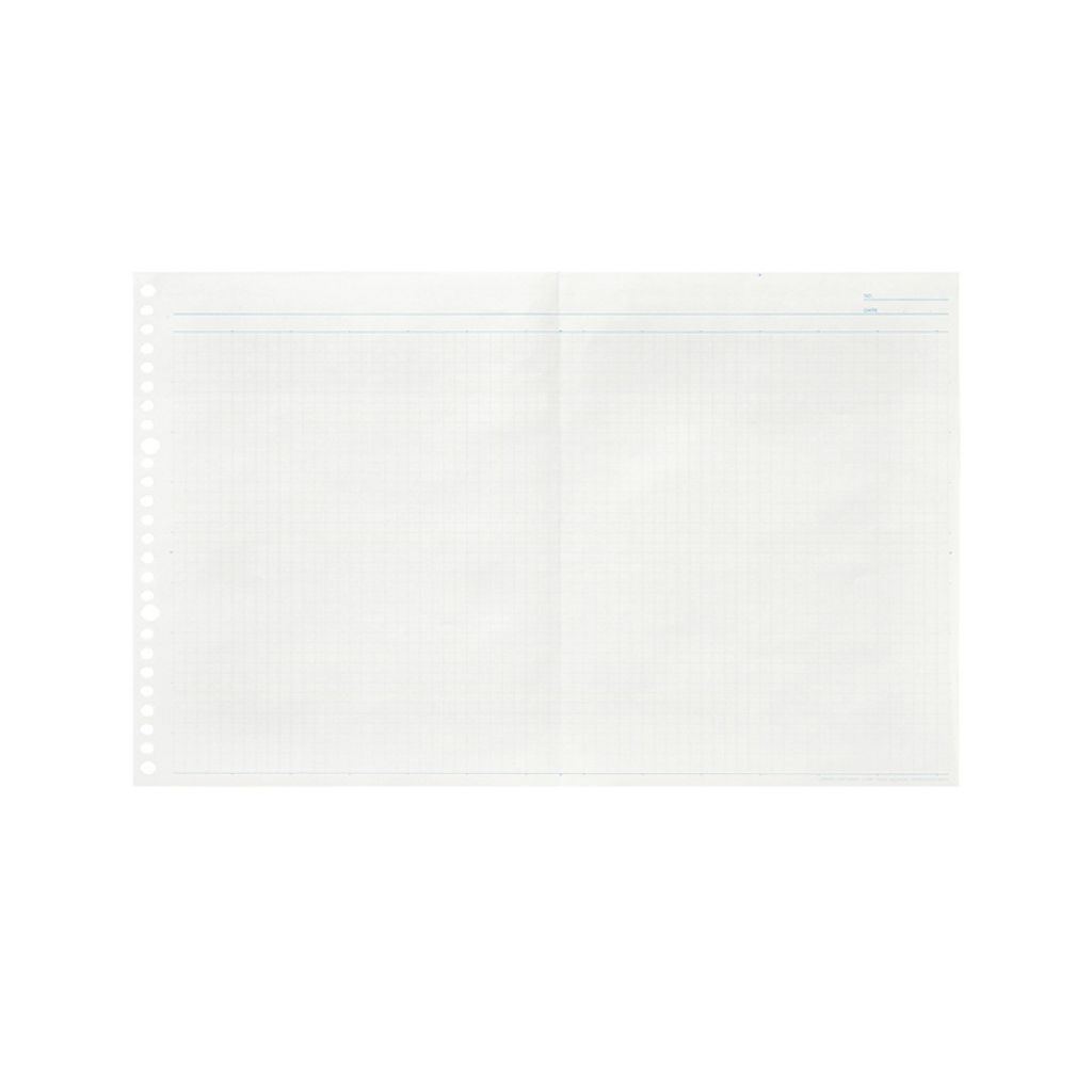 日本MARUMAN 26孔方格寬幅活頁紙-可展開B5-B4(MAR L1297), , large