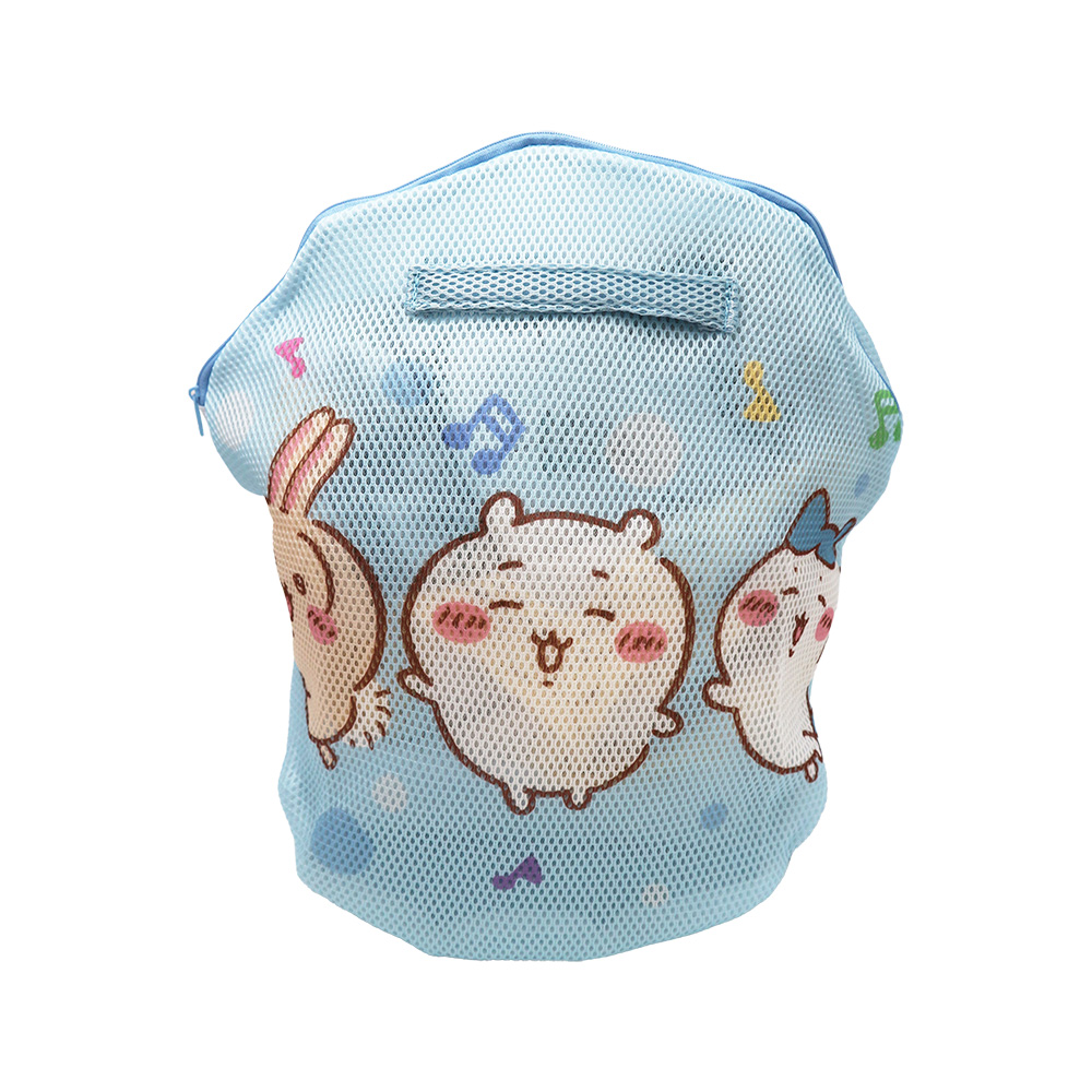 吉伊卡哇-圓形手提雙層洗衣袋-藍-2入, , large