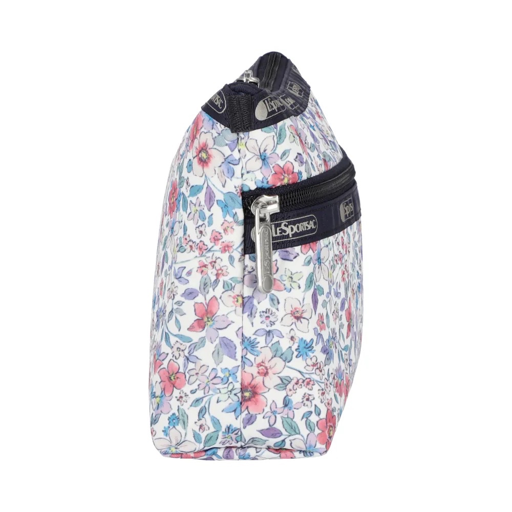 LeSportsac COSMETIC CLUTCH 雙層拉鍊化妝包 - 織錦花語, , large