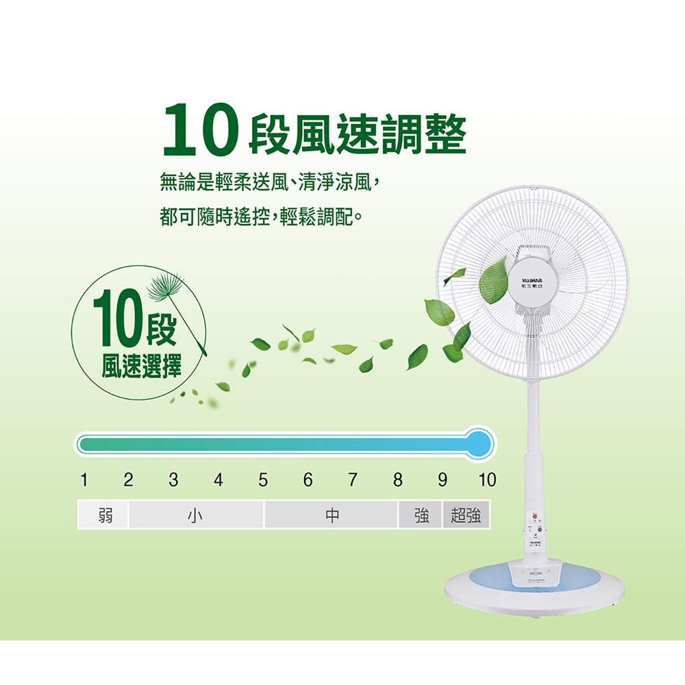 SANLUX Taiwan SANYO 16-inch Taiwan Made DC Motor Energy Saving Electric Fan Pedestal Fan EF-P16DJ, , large