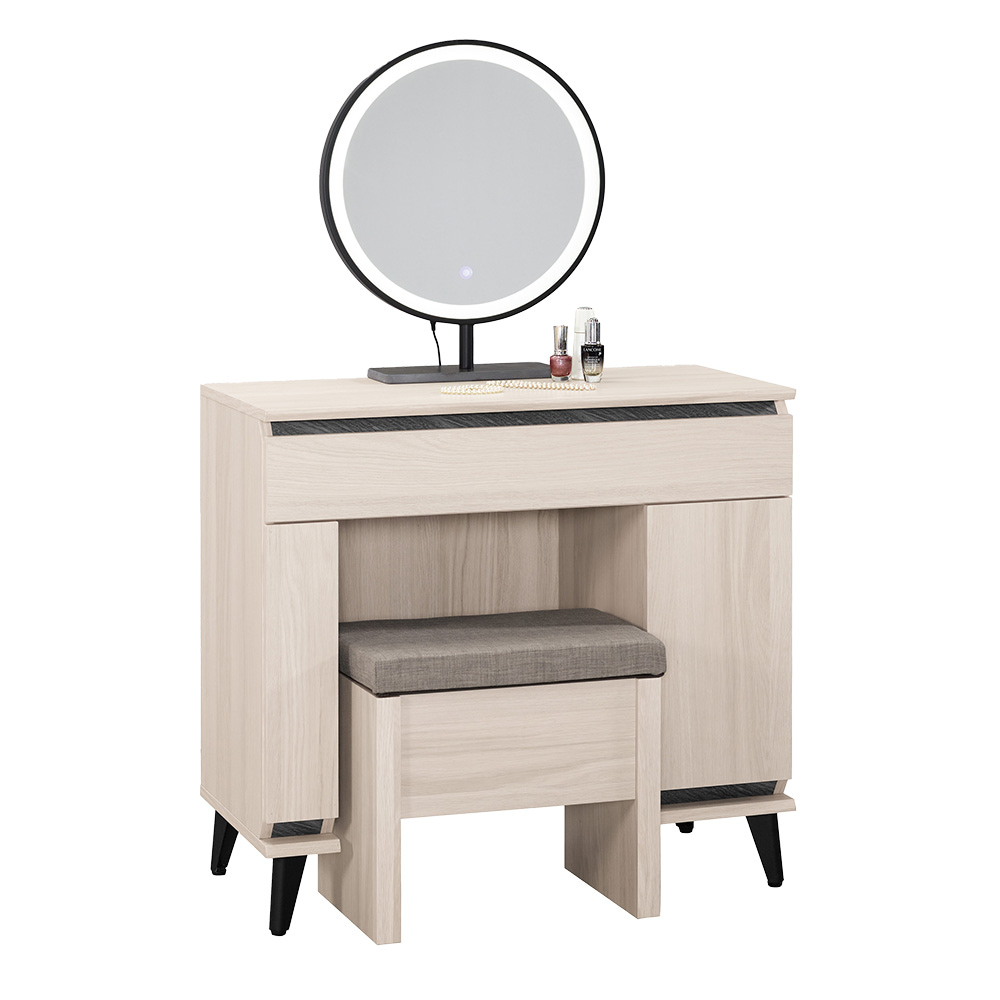 【Hampton 漢汀堡】凡迪2.7尺化妝台-含椅, , large
