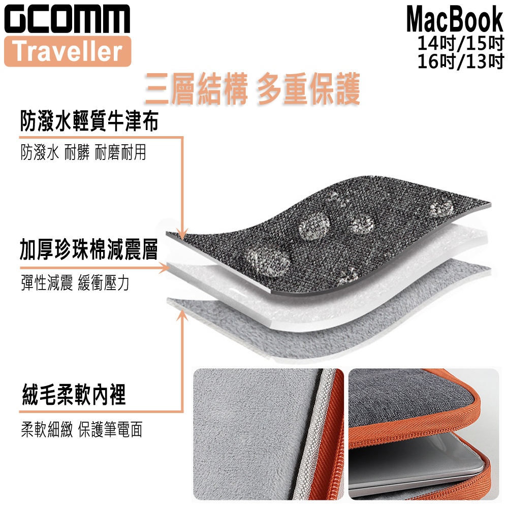 GCOMM 時尚輕巧手提筆電包 Traveller, , large