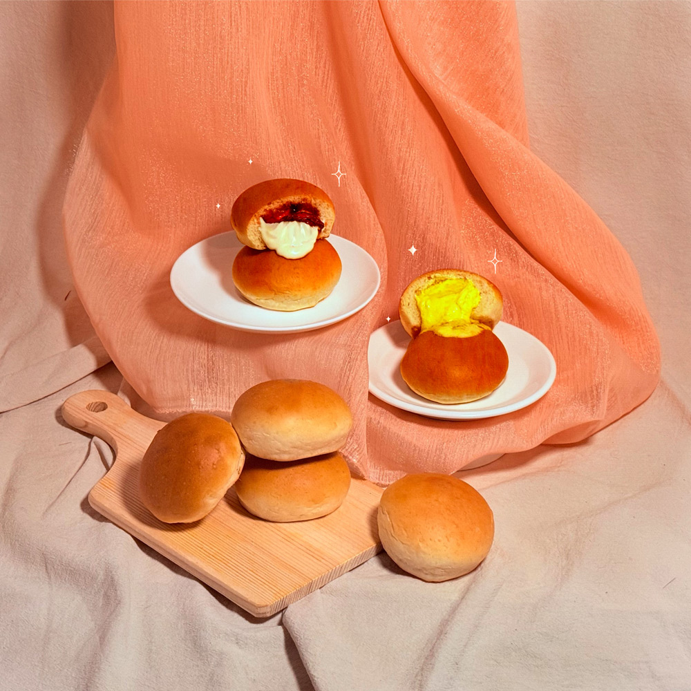 【巴特里】主廚餐包 切達玉米X雙餡草莓 雙口味綜合組