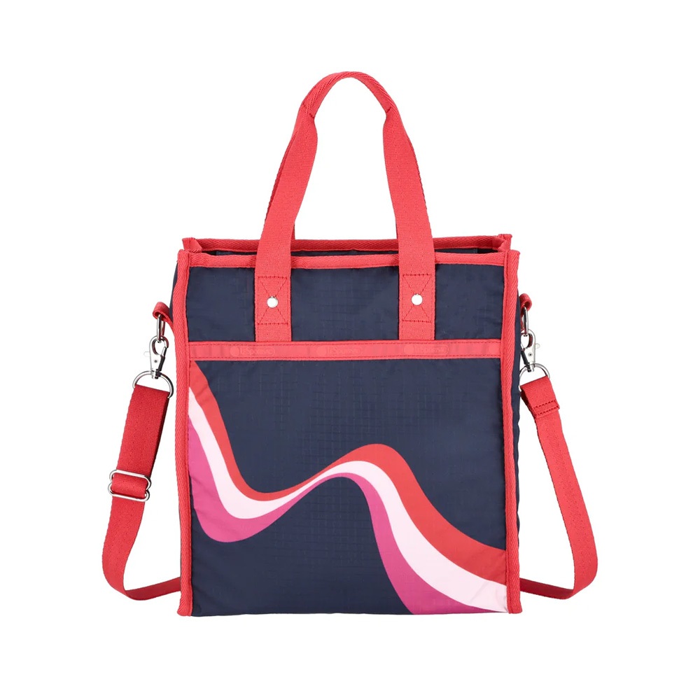 |快速出貨|Lesportsac Medium N/S Tote 中型直式托特包 購物袋/ 復古波浪, , large