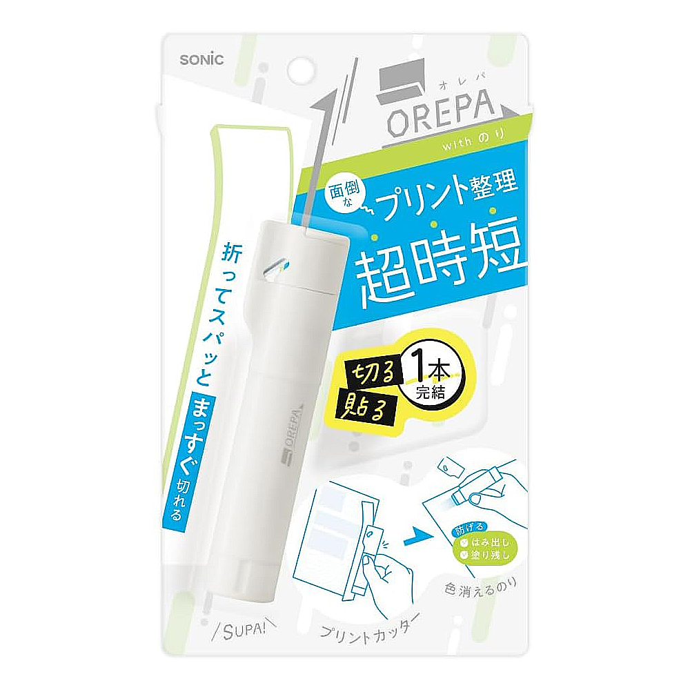 【龍品文創】日本SONIC SP-1238 變色快貼2合1筆-W極簡白, , large