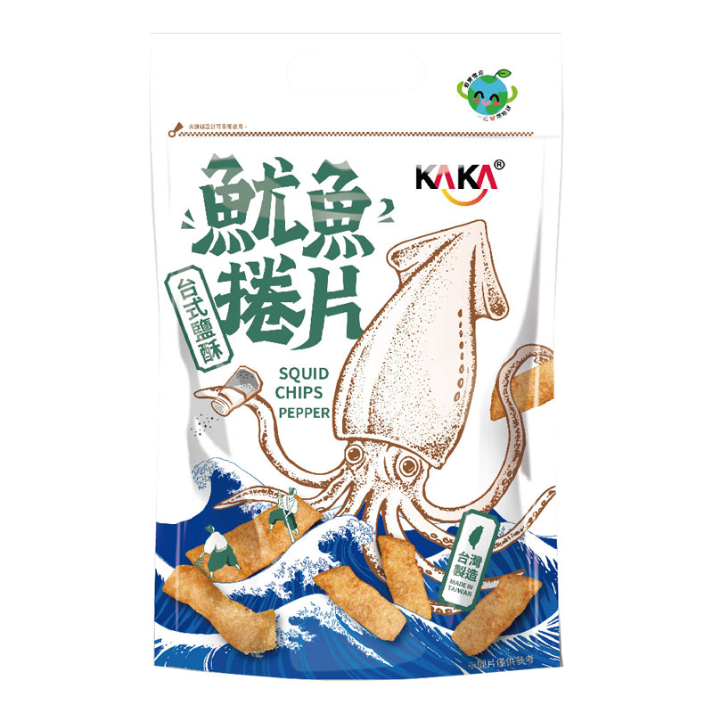 KAKA魷魚捲片-台式鹽酥, , large