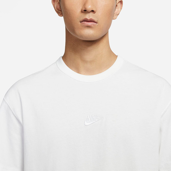 Nike NSW Premium Essentials 男 短袖上衣 T恤 高磅數 休閒 白 [DO7393-100], , large
