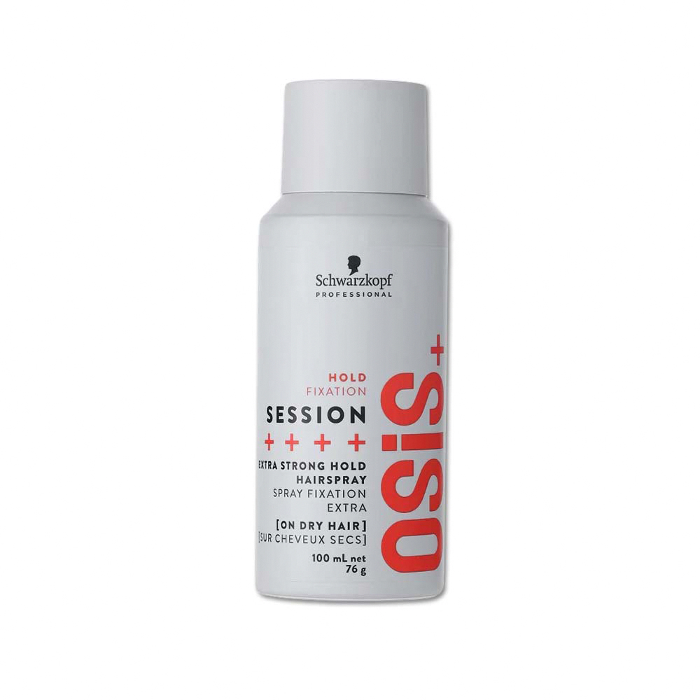 [日日好物]德國Schwarzkopf施華蔻-OSiS+ SESSION極致定型瞬乾持久美髮造型噴霧100ml/消光灰罐(3號黑炫風專業沙龍,防潮耐汗髮型噴劑,防熱塑型髮膠), , large