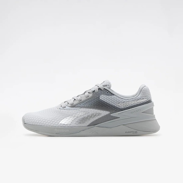 Reebok Nano X3 男女 訓練鞋 運動 健身 重訓 慢跑 緩震 耐磨 穩定 透氣 灰 [100033775], , large