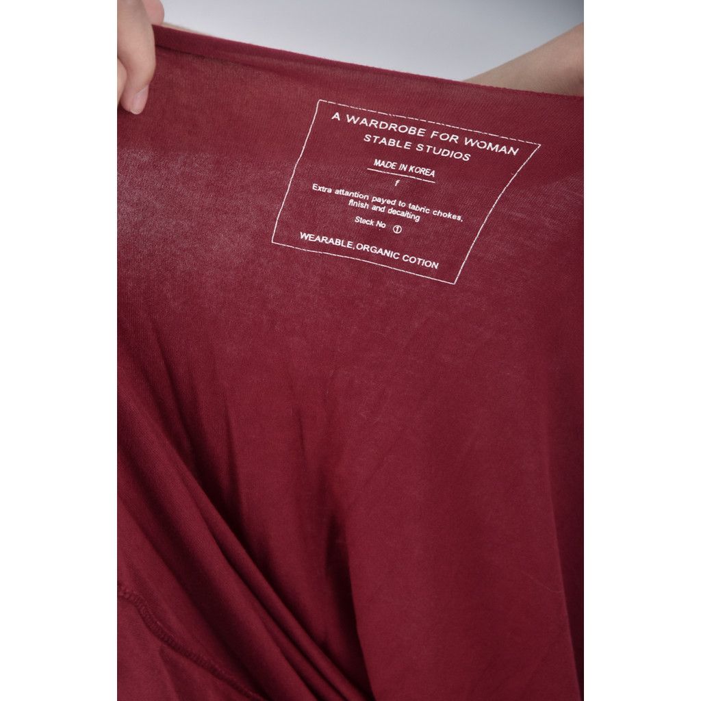 (F) stable studios棉質無袖紅色上衣二手衣, , large