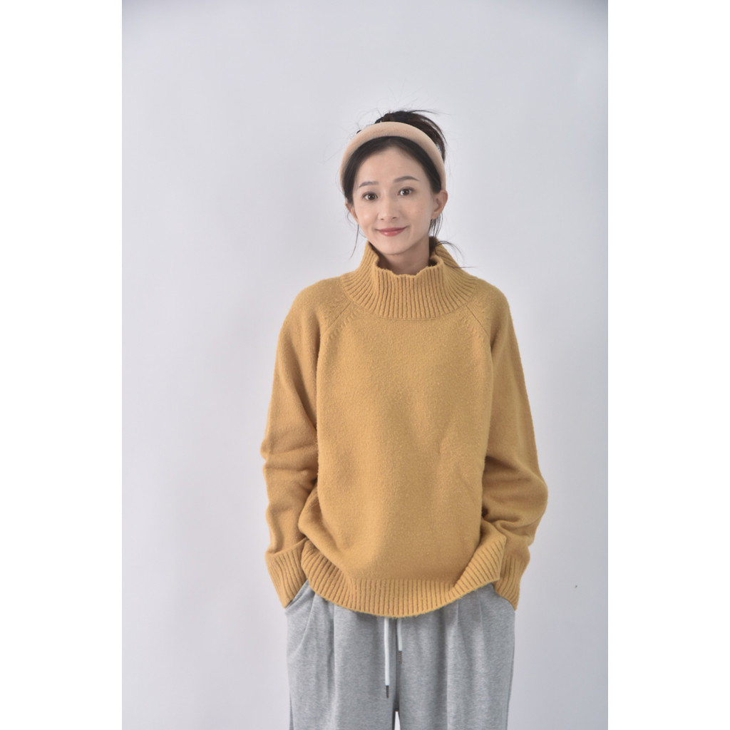 (XL) lowrys farm質感素面橘色長袖上衣二手衣, , large