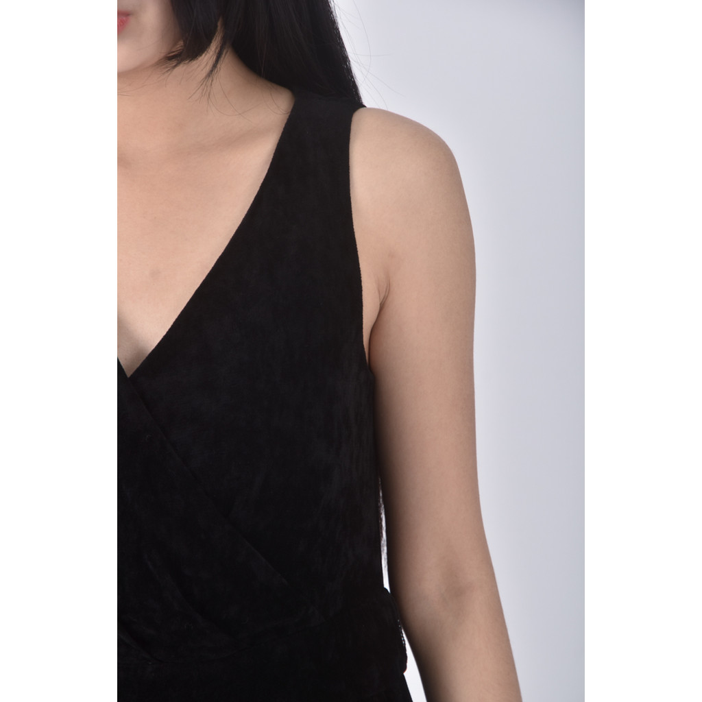 (M) fashion show質感無袖黑色洋裝二手衣, , large