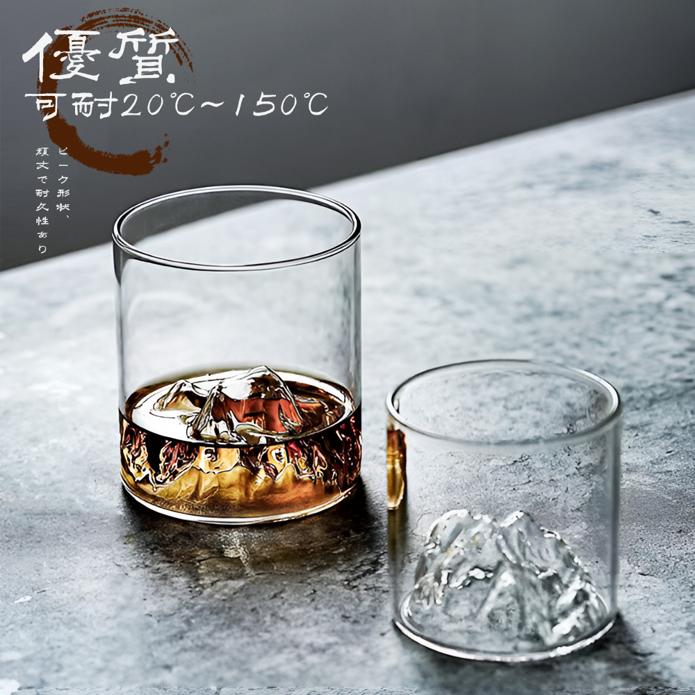【上手家居】富士山杯 300ml 透明(茶杯/威士忌杯/玻璃杯/酒杯/玻璃杯), , large