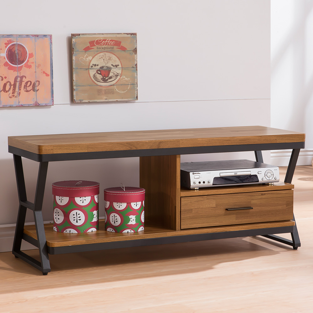 【Homelike】喜家居工業風4尺電視櫃(1658)