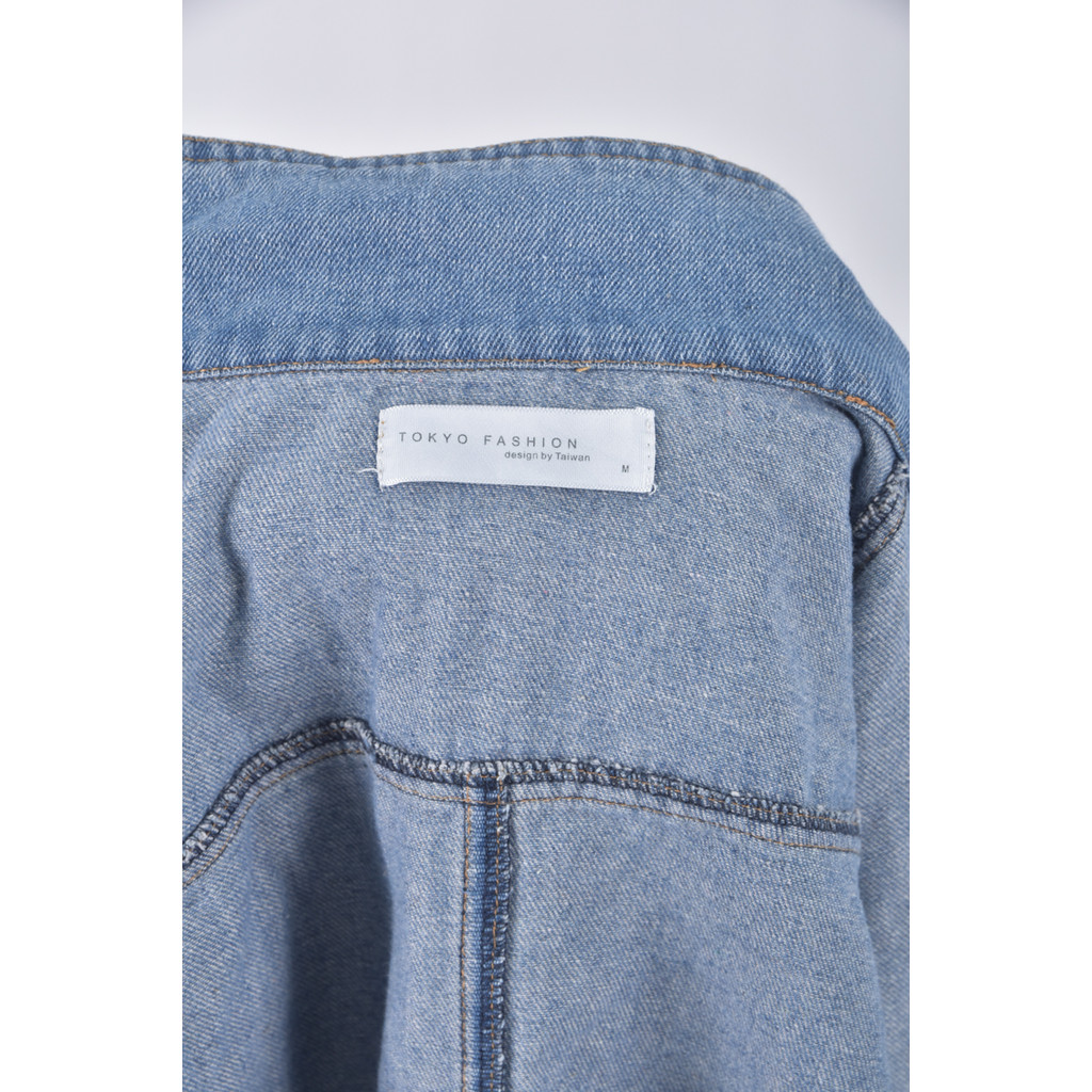 (S) tokyo fashion丹寧牛仔質感羊毛羊毛藍色外套二手衣, , large