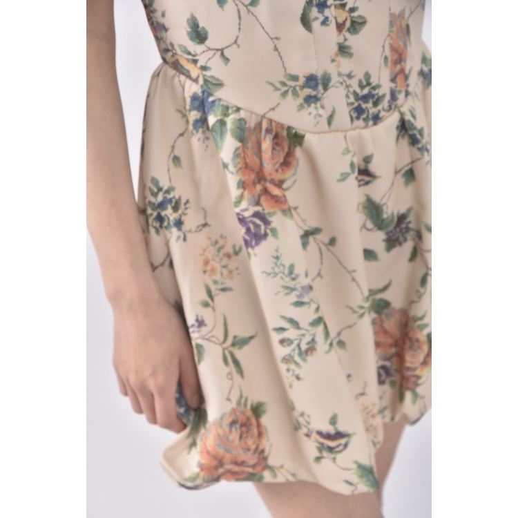 (S) fashion碎花黃色洋裝二手衣, , large