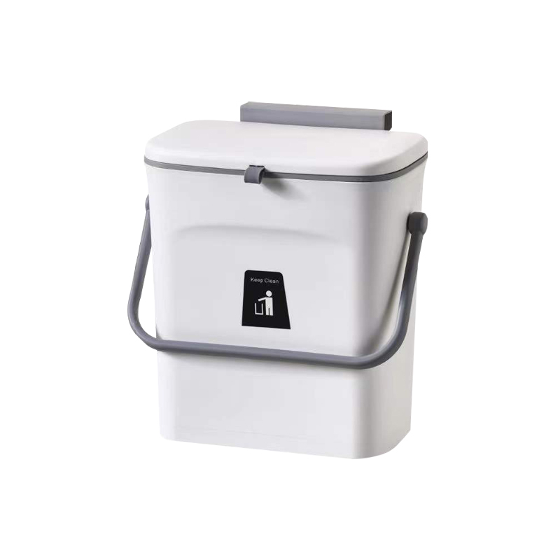 【H&R安室家】壁掛式滑蓋垃圾桶PBL91, , large