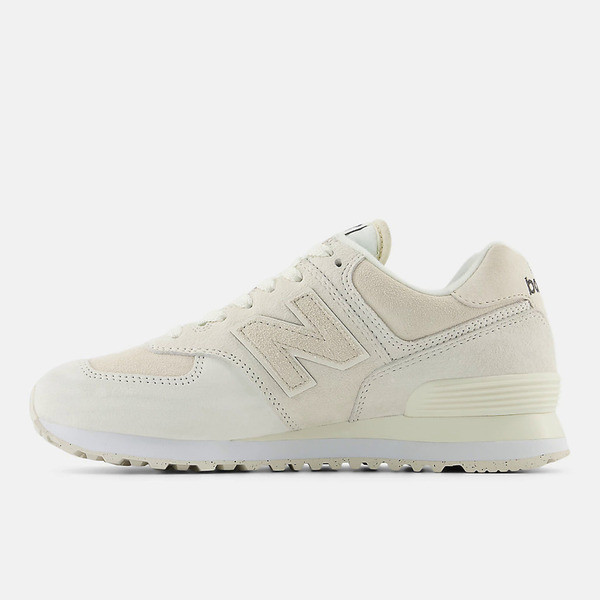 Kixpress-New Balance 女 休閒鞋 運動 經典 復古 B楦 NB 574 緩震 海鹽 米白 [WL574HJ2], , large