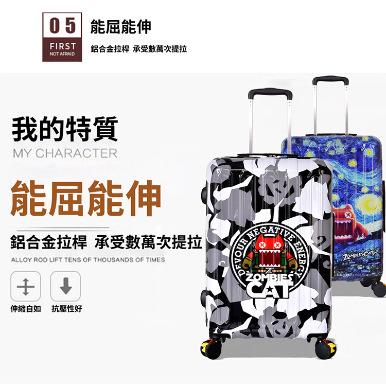 ~雪黛屋~LUDWIN 20吋行李箱USB充孔海密鎖360度煞車旋轉ABS+PC耐刮承重S2531, , large