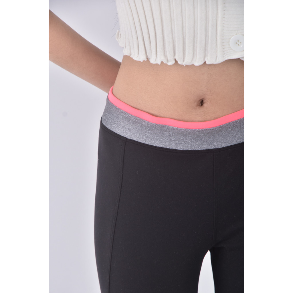 (L) decathlon運動瑜珈黑色長褲二手衣, , large