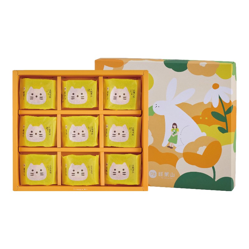 旺萊山鳳梨酥(旺萊貓款)9入, , large