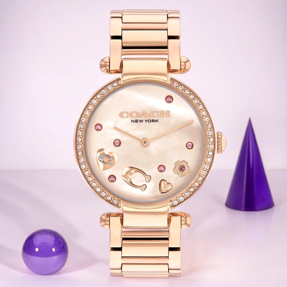 COACH CARY系列流轉水晶女錶-34mm CO14504266, , large