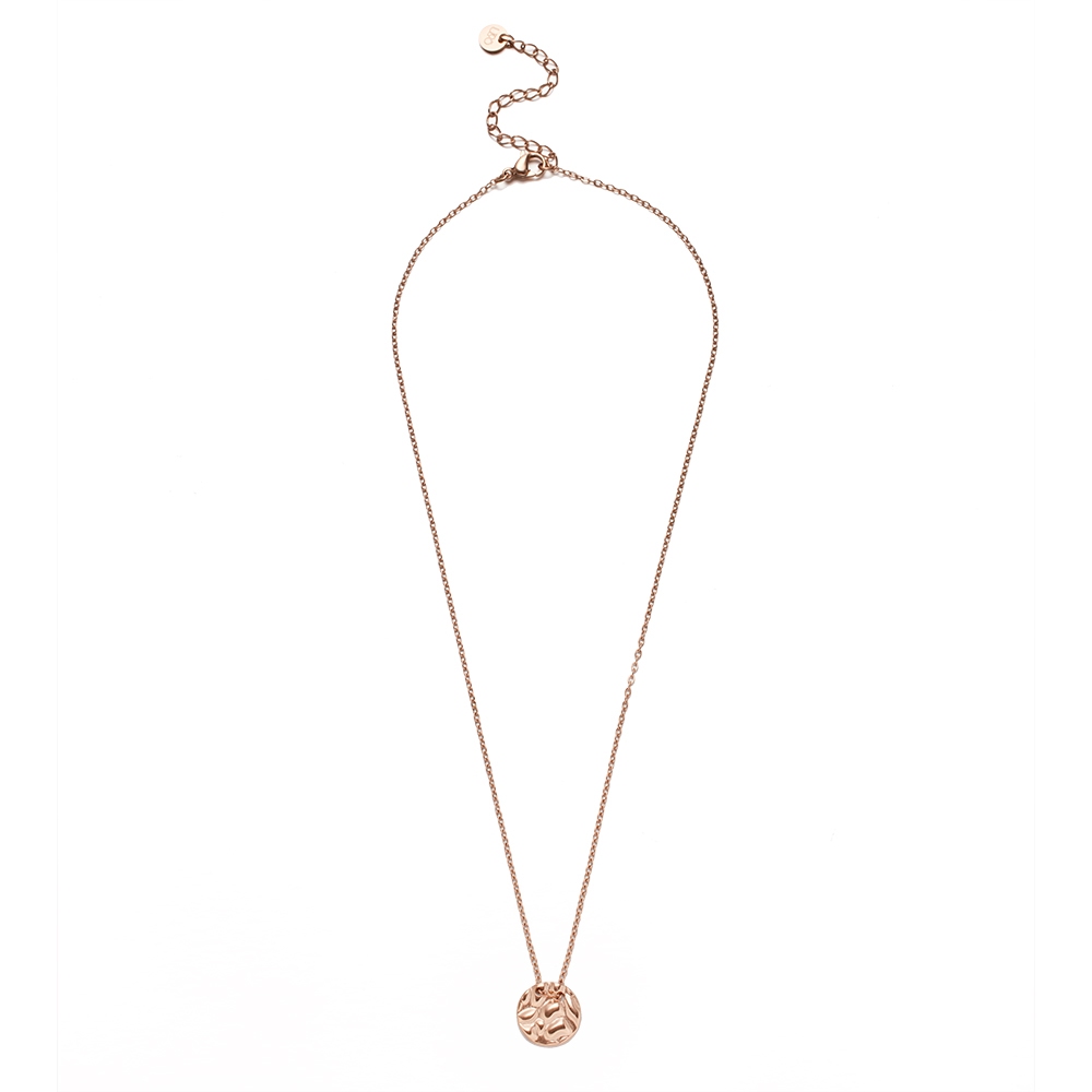 ULOO Twinkle 浪花波紋圓型吊飾項鍊-玫瑰金 UN4003530, , large