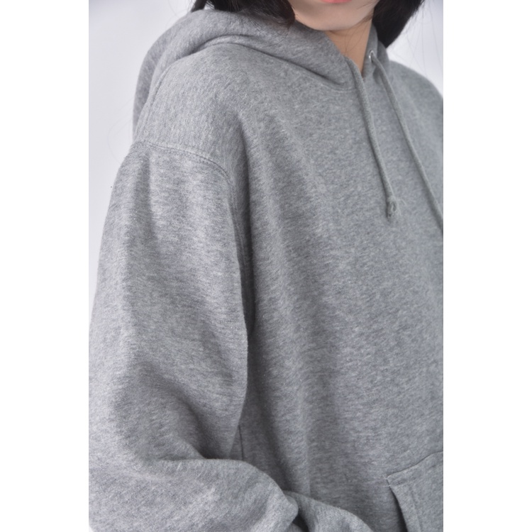 (L) united athle質感棉質連帽灰色長袖上衣二手衣, , large
