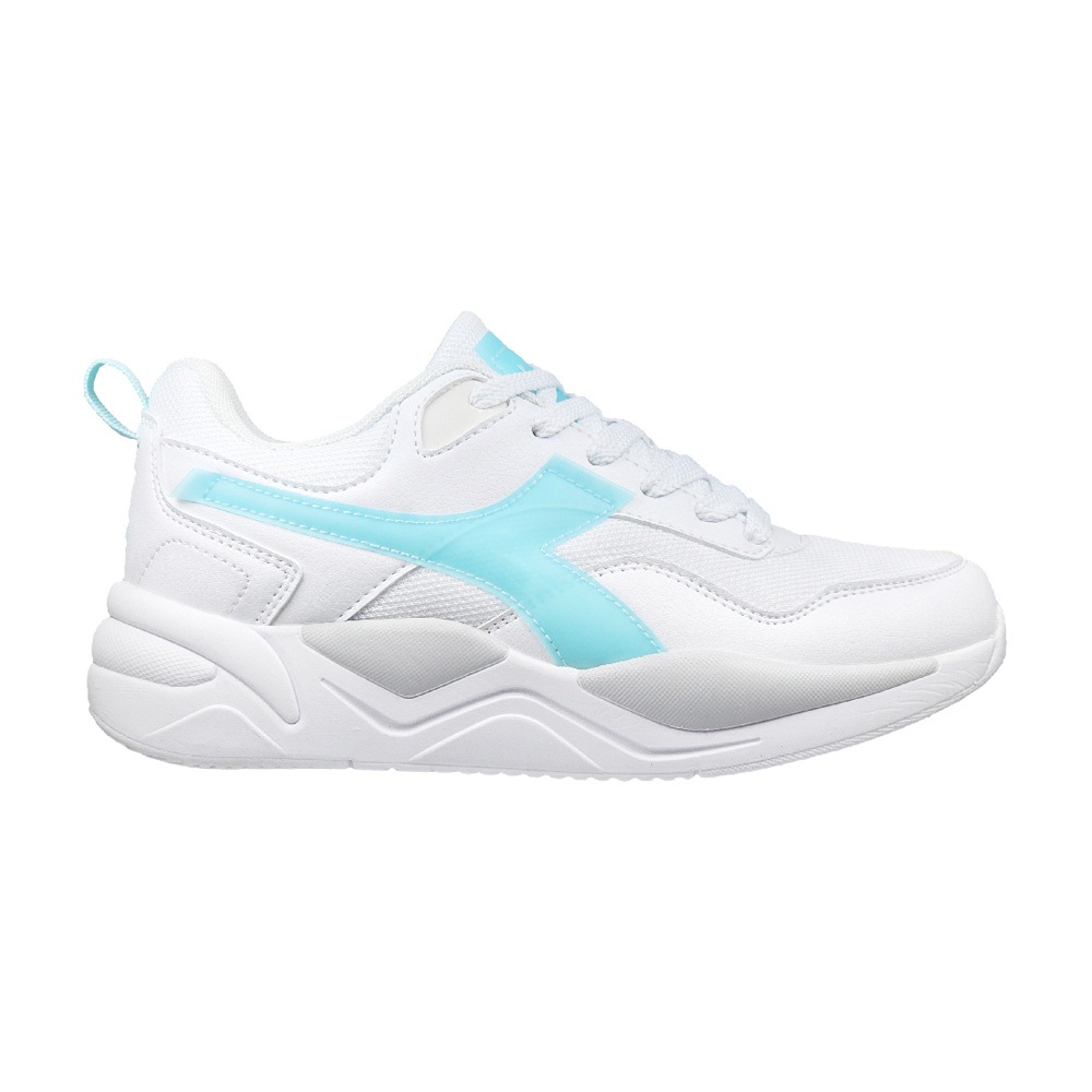 DIADORA迪亞多那 街頭時尚休閒鞋 女運動鞋 女鞋 拼接 寬楦 高腳背 透氣 反光 Q彈 氣墊乳膠鞋墊 白藍 白粉, , large