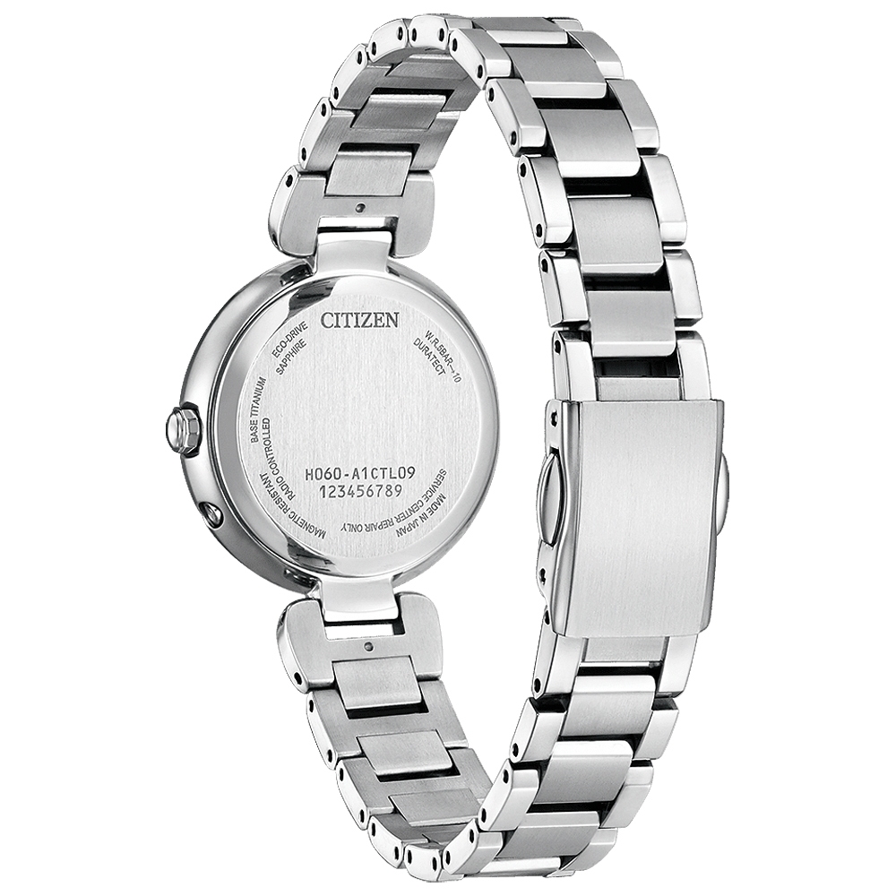 ∣ ∣CITIZEN星辰 千彩之海UNITE withBLUE XC 鈦 光動能電波萬年曆女錶ES9460-61L, , large