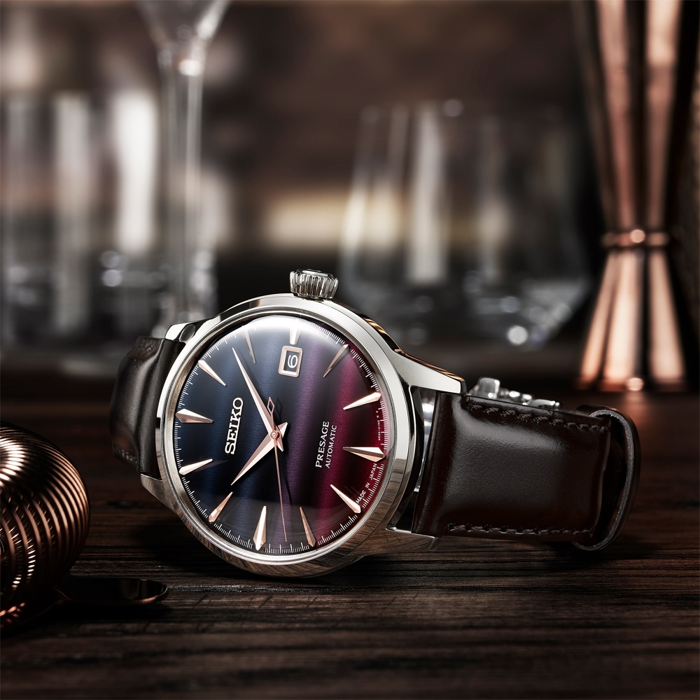 SEIKO 精工 PresageSTAR BAR 紫色日落聯名機械錶 SRPK75J1/4R35-06F0P, , large
