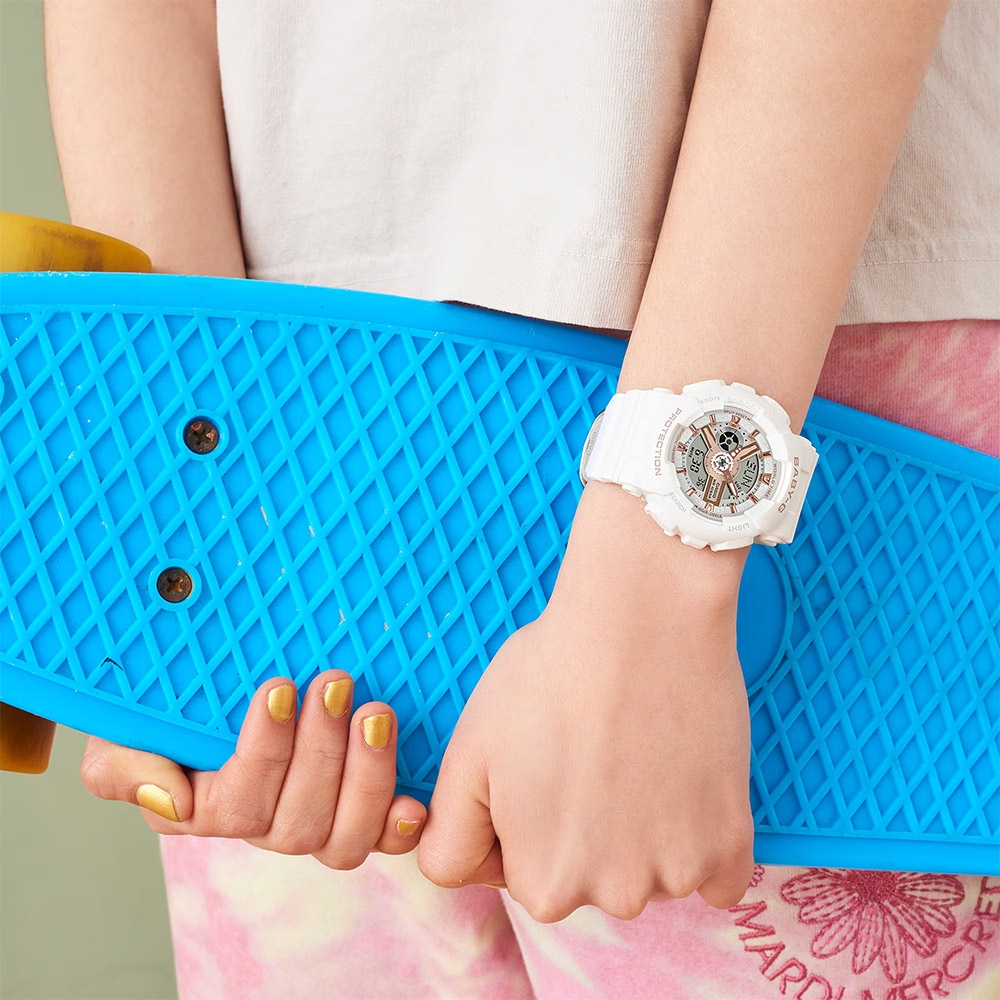 CASIO 卡西歐 Baby-G 街頭風格雙顯手錶 BA-110XRG-7A, , large
